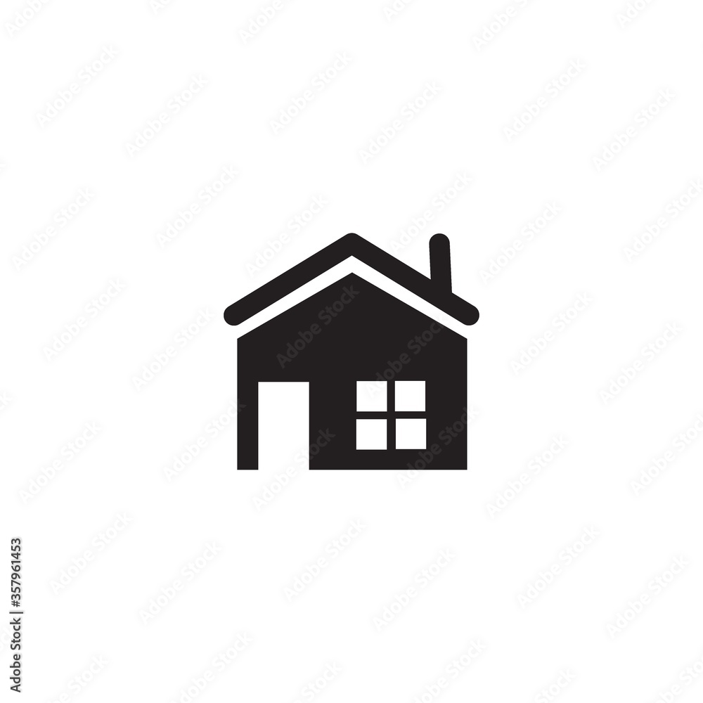 Home icon vector illustration on white background. Home icon vector illustration on white background.