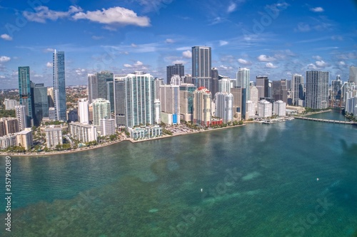 Aerial View of Downtown Miami Skyscrapers during Winter © Jacob