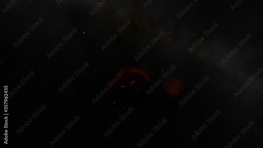 Cosmic landscape, beautiful science fiction wallpaper with endless deep space. 3D render Cosmic landscape, beautiful science fiction wallpaper with endless deep space. 3D render