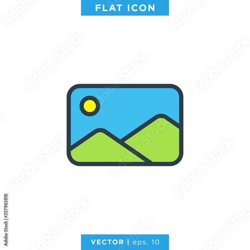 Picture, Photo Gallery Icon Design Template.