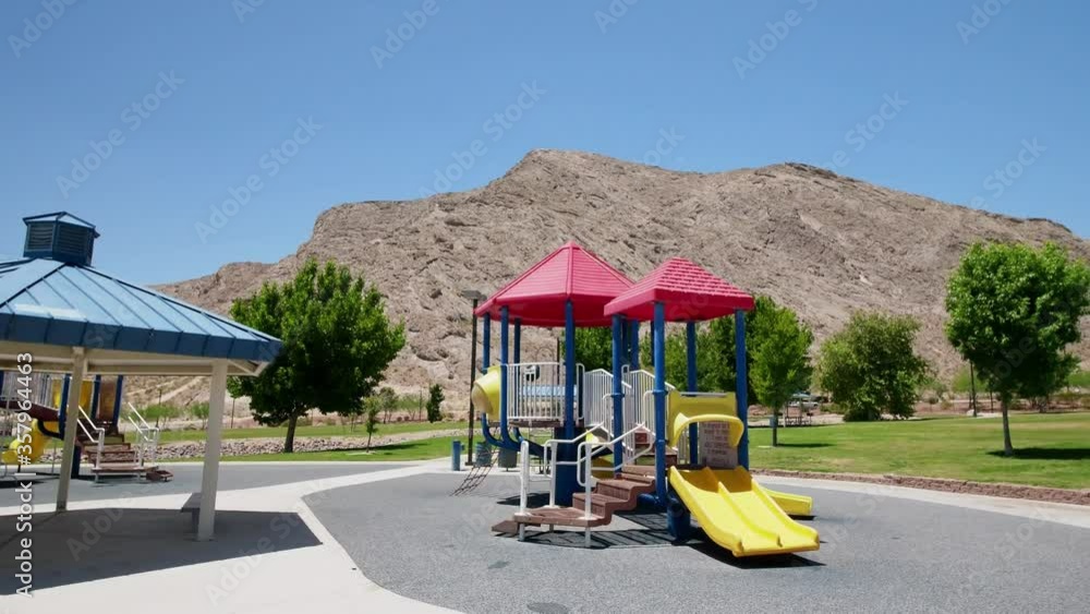 Sunny view of the playground at lone mountain Sunny view of the playground at lone mountain