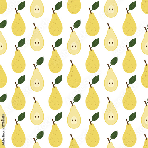 Pear.  Vector Patterns