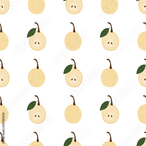 Pear.  Vector Patterns