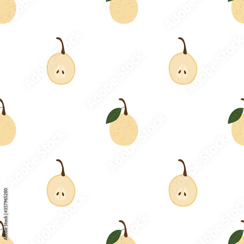 Pear.  Vector Patterns