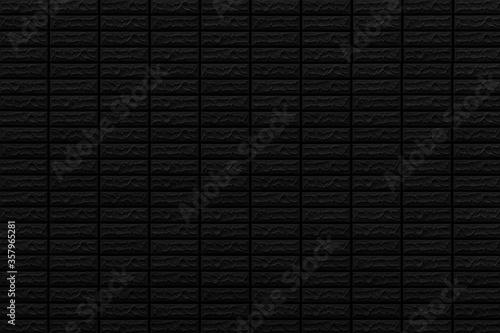 Black stone brick texture and background ,Wall dark brick wall texture background.