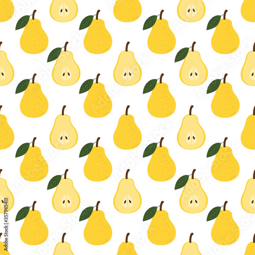 Pear.  Vector Patterns