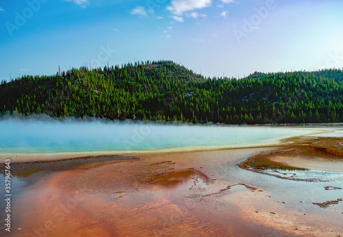 Spectacular view of grand prismatic spring