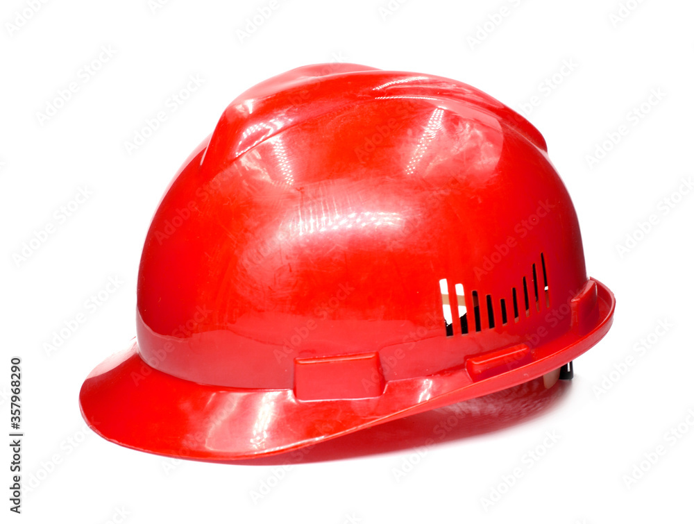 Fototapeta premium safety helmet isolated on white