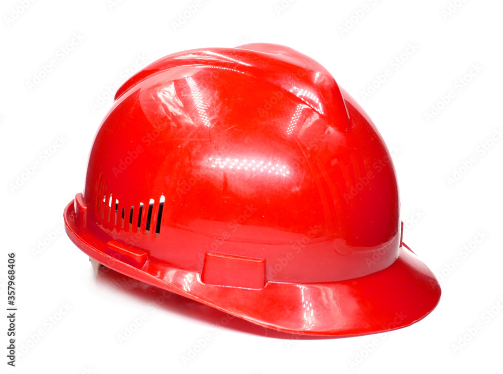Fototapeta premium safety helmet isolated on white