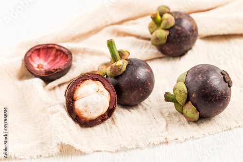 Fresh, delicious and nutritious mangosteen