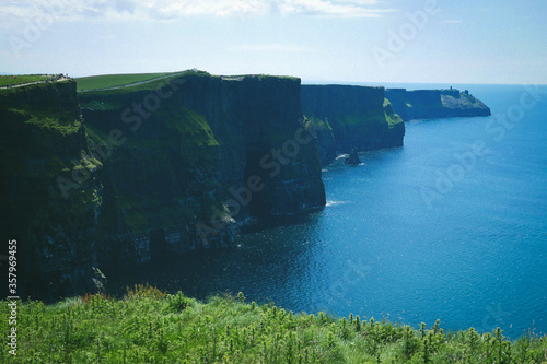 Stunning photo from the cliffs, Cliffs of Moher Ireland. photo