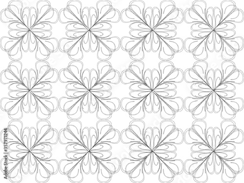 Seamless pattern design with floral background elements  beautiful ornaments