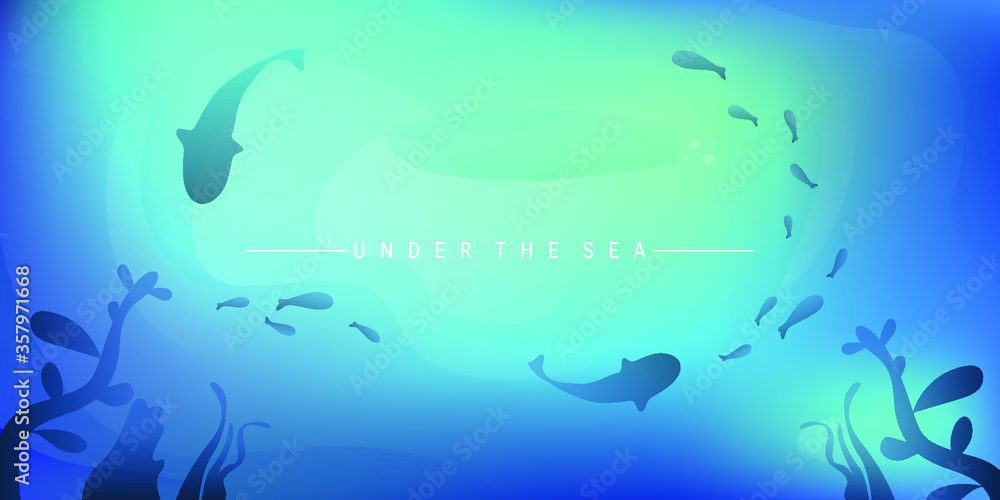 Obraz premium Underwater background