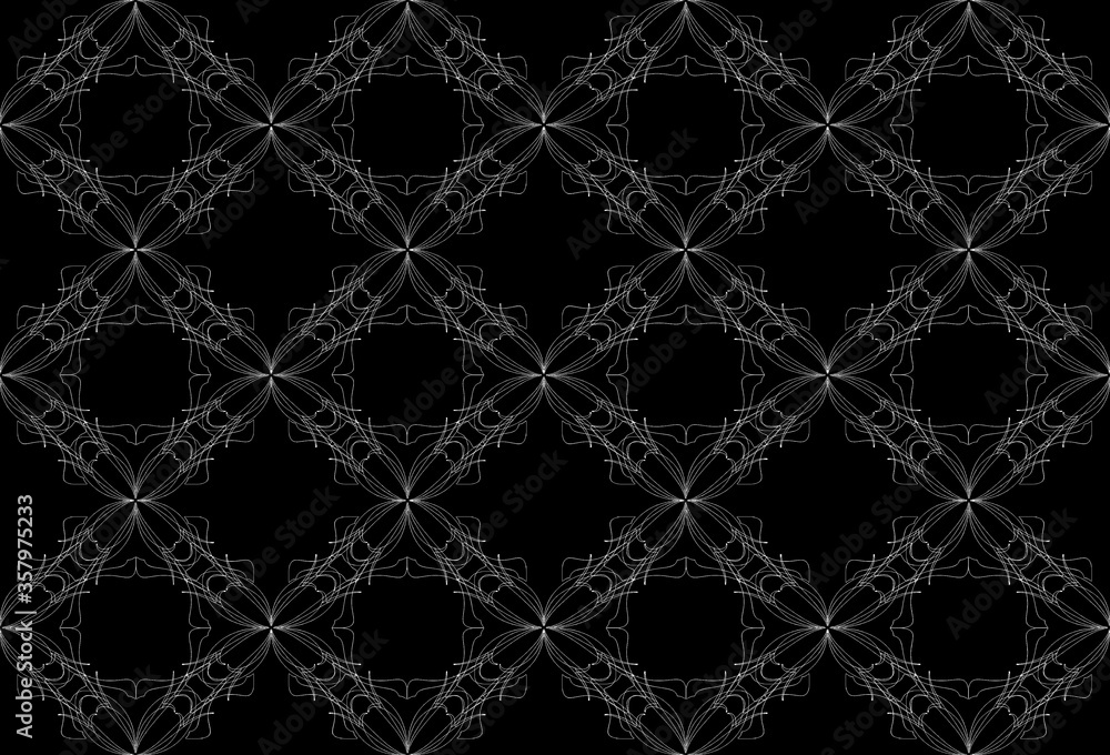 Fototapeta premium Seamless pattern design with floral background elements, beautiful ornaments