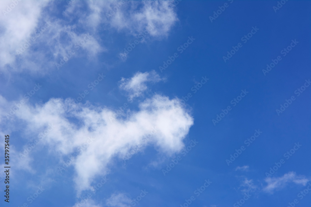 Fototapeta premium Blue sky with cloud. Nature background landscape.
