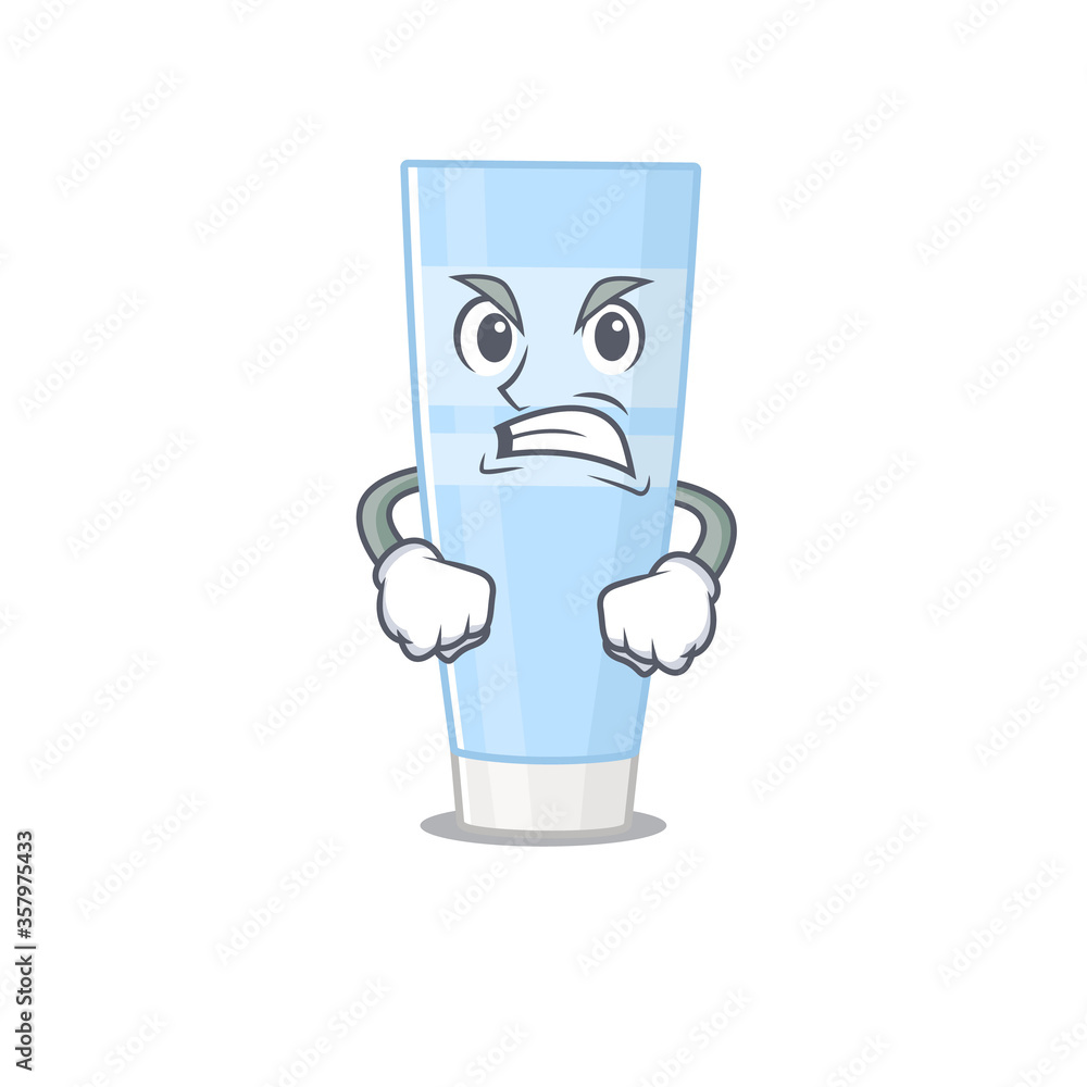 A cartoon picture of eye cream showing an angry face A cartoon picture of eye cream showing an angry face
