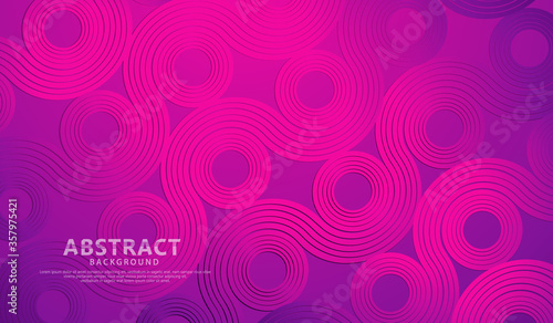Abstract wave lines and round shapes background for element design and other users