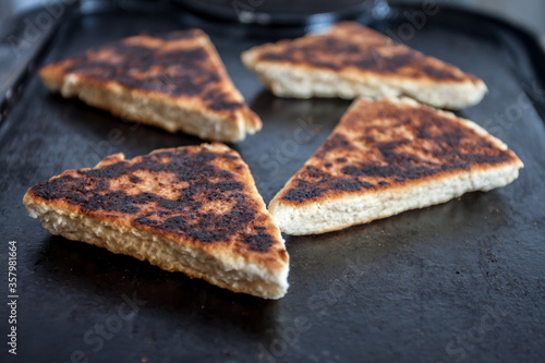 Scottish Scones on the griddle