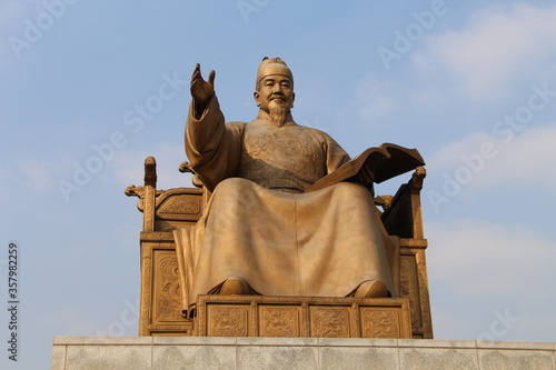 Statue of King Sejong the Great in Seoul