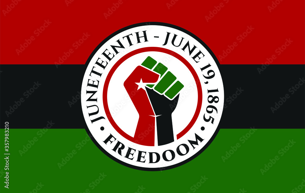 Vecteur Stock June 19, 1865. Freedom, Emancipation, and