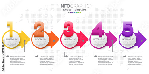 Timeline infographic design vector and icons can be used for workflow layout, diagram, report, web design. Business concept with options, steps or processes.