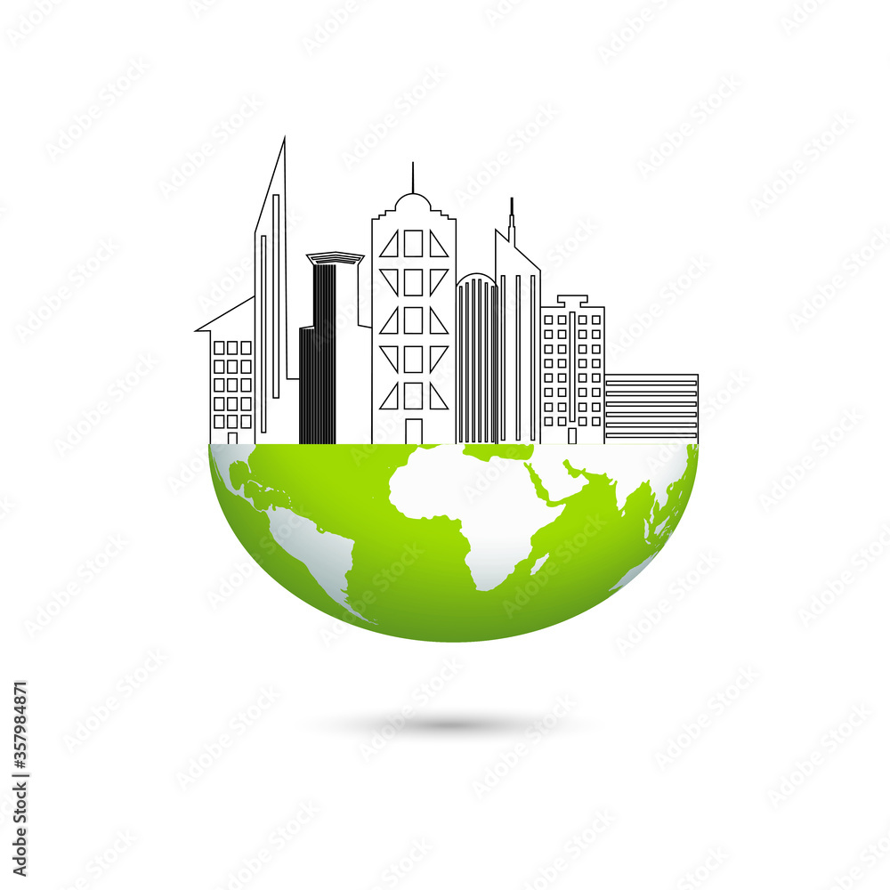 Environmentally friendly world. Environmentally friendly world.