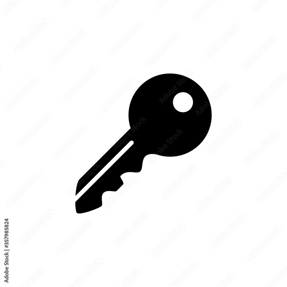 key icon glyph style design key icon glyph style design