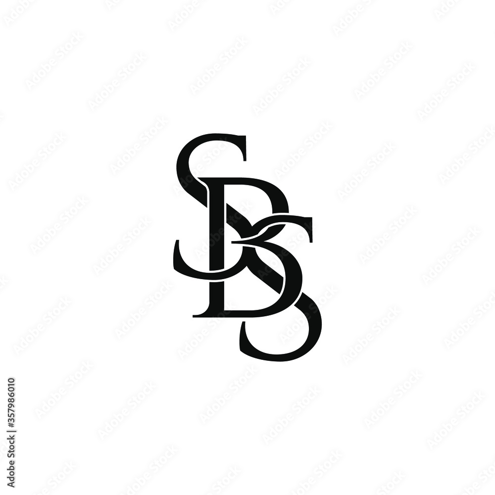 sbs letter original monogram logo design sbs letter original monogram logo design