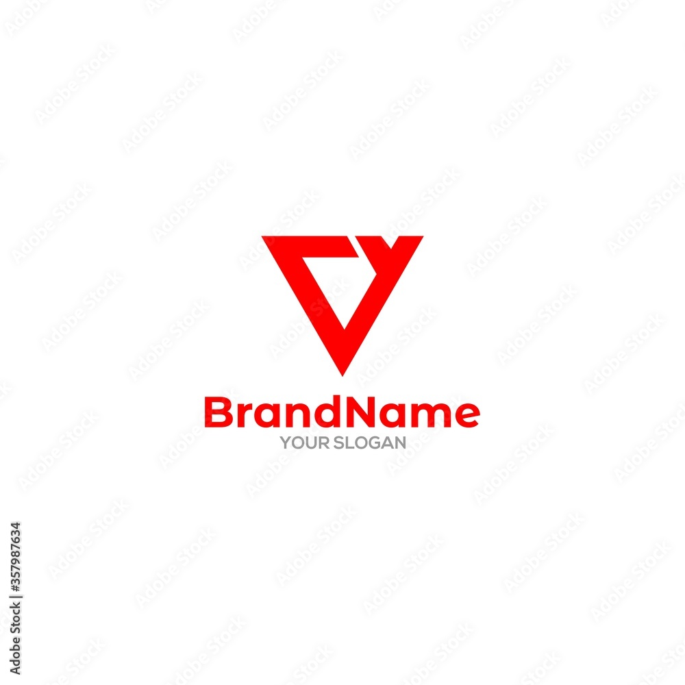 VY Triangle Logo Design Vector VY Triangle Logo Design Vector