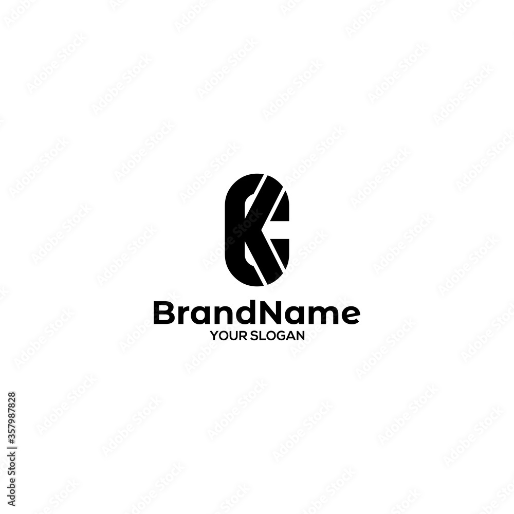 Black CK logo Design Vector Black CK logo Design Vector