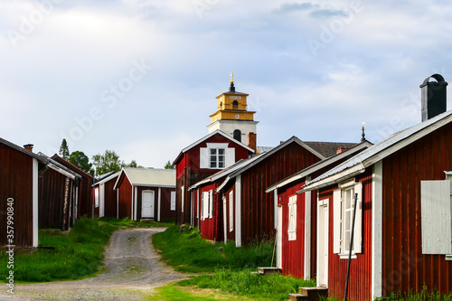 Lulea, Sweden The Nederlulea Church in Gammelstaden or Gammelstad, a locality in Lulea Municipality, Norrbotten County and known for the Gammelstad Church Town, a UNESCO World Heritage Site. photo