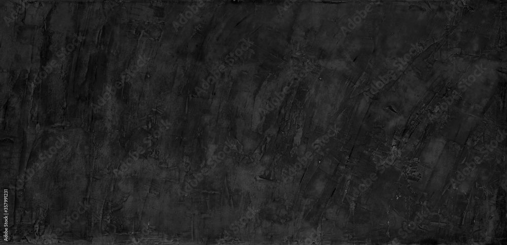 Fototapeta premium Dark concrete cement wall background texture, interior and exterior for loft design in architecture
