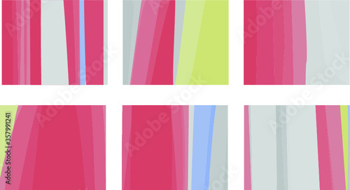 set of colorful vector abstract backgrounds