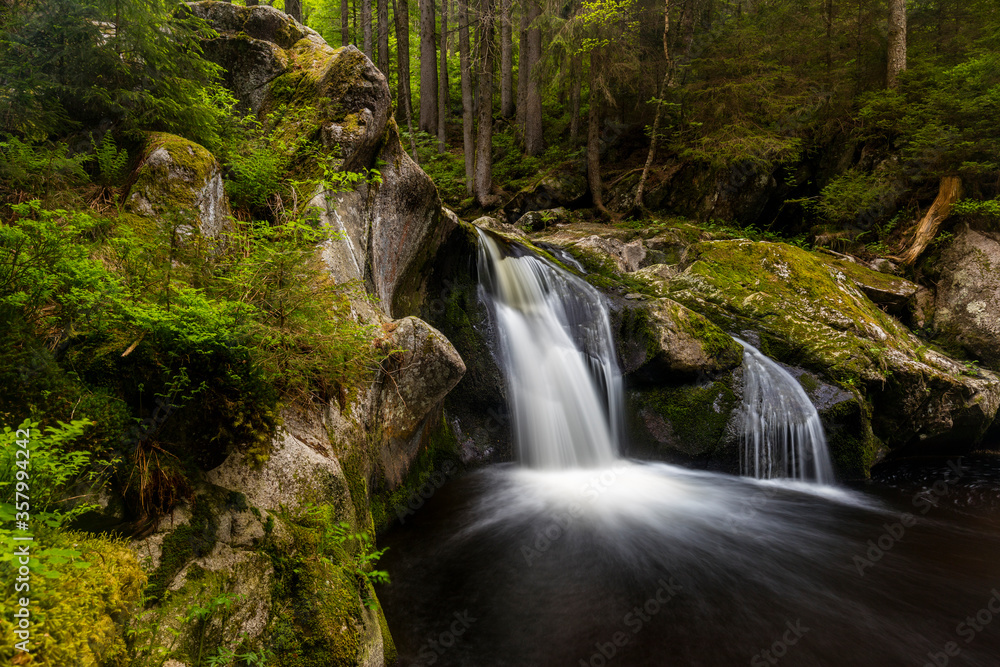 Krai Woog Gumpen Waterfall in Black Forest, Germany Krai Woog Gumpen Waterfall in Black Forest, Germany