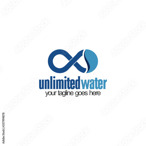 unlimited water clean logo for company