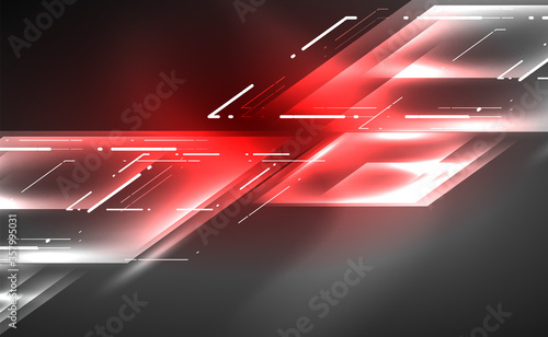 Dynamic neon shiny abstract background. Trendy abstract layout template for business or technology presentation, internet poster or web brochure cover, wallpaper