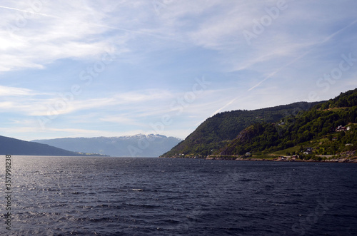 Sognefjord, Norway, Scandinavia. View from the board of Flam - Bergen ferry. © Sergey Kamshylin