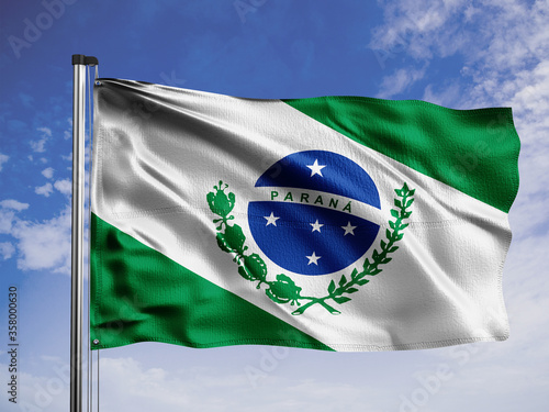 Paraná flag. One of the states of Brazil.