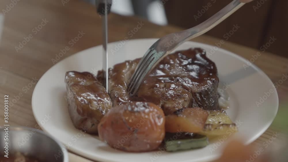 tasty pork steak and beer tasty pork steak and beer