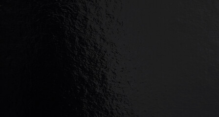 Black foil gradient texture background with uneven surface