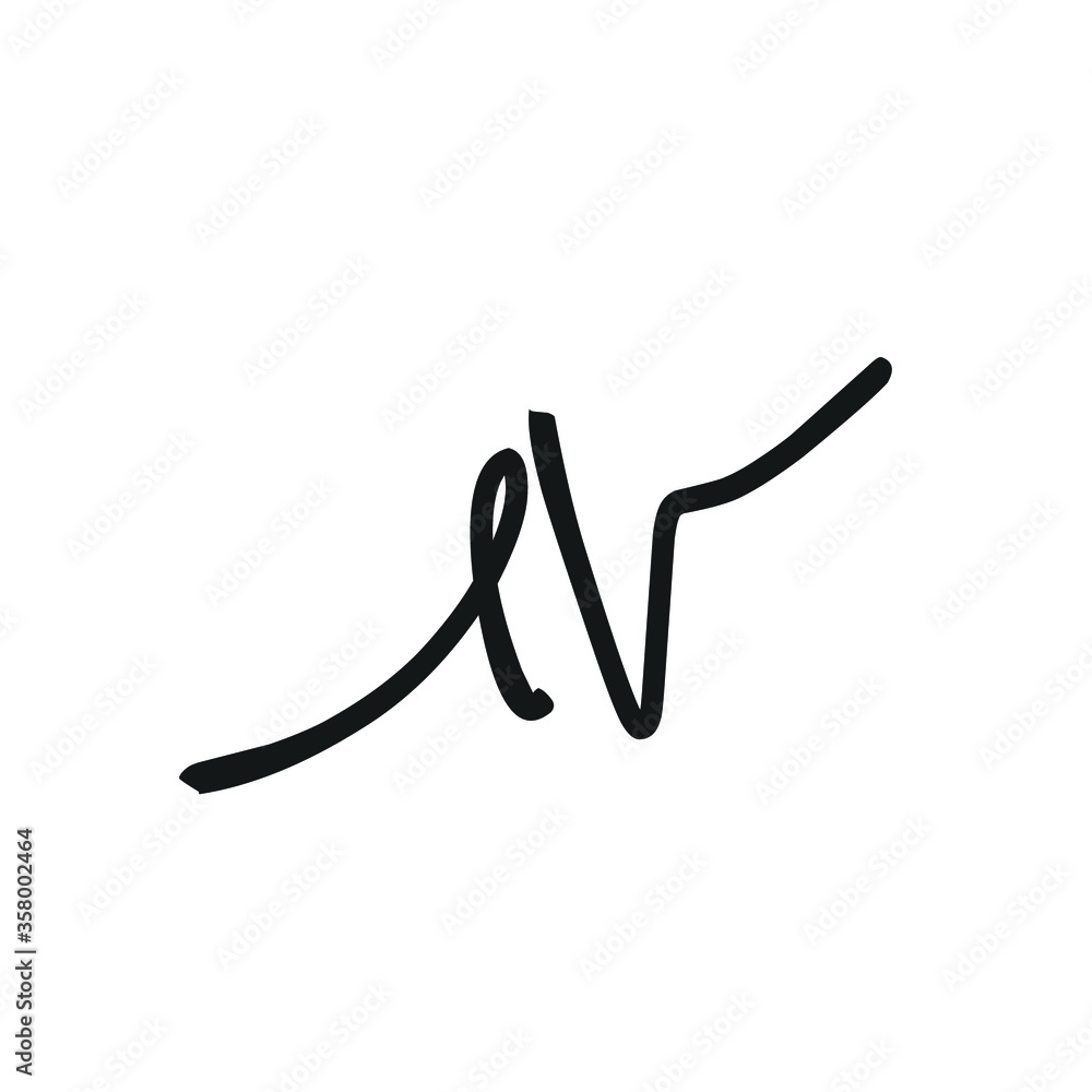 ev initial handwriting logo vector ev initial handwriting logo vector