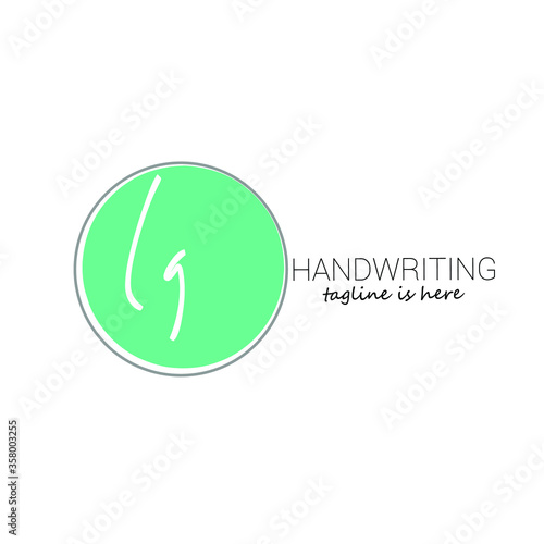 Wallpaper Mural Lg initial handwriting logo vector Torontodigital.ca