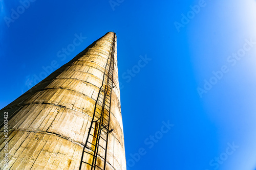 old Japanese concrete pipe of the Karafuto era on Sakhalin photo