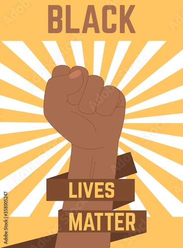 Black Lives Matter Typography banner. Do not shoot blm calligraphic text vector illustration.