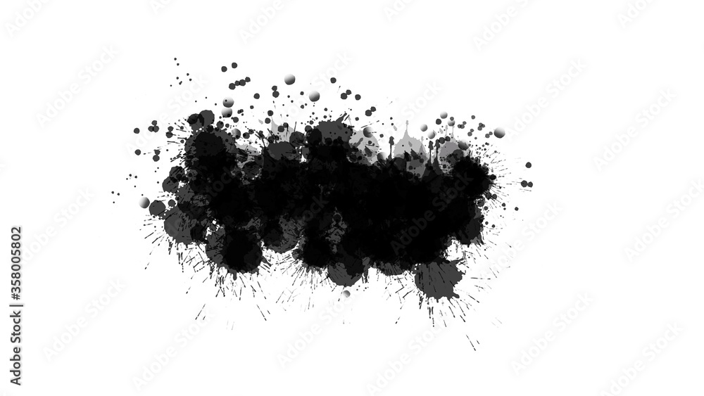 black ink splat