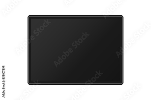 Blank Picture Frame or Tv Screen Isolated On White Background. Vector
