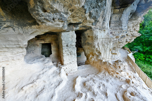 Aladzha Monastery is located in a modern natural park 15 km from Varna, in the vicinity of the Golden Sands resort. The monastery was carved into a sheer cliff by hermit Christians. photo