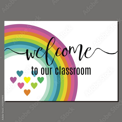welcome to our class room art print