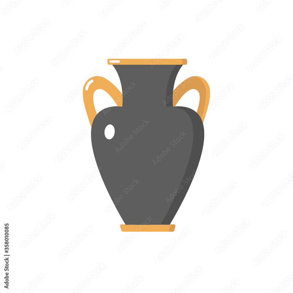 Traditional ancient Greek vase without a pattern. Monument of ancient culture. Historical and Cultural Heritage