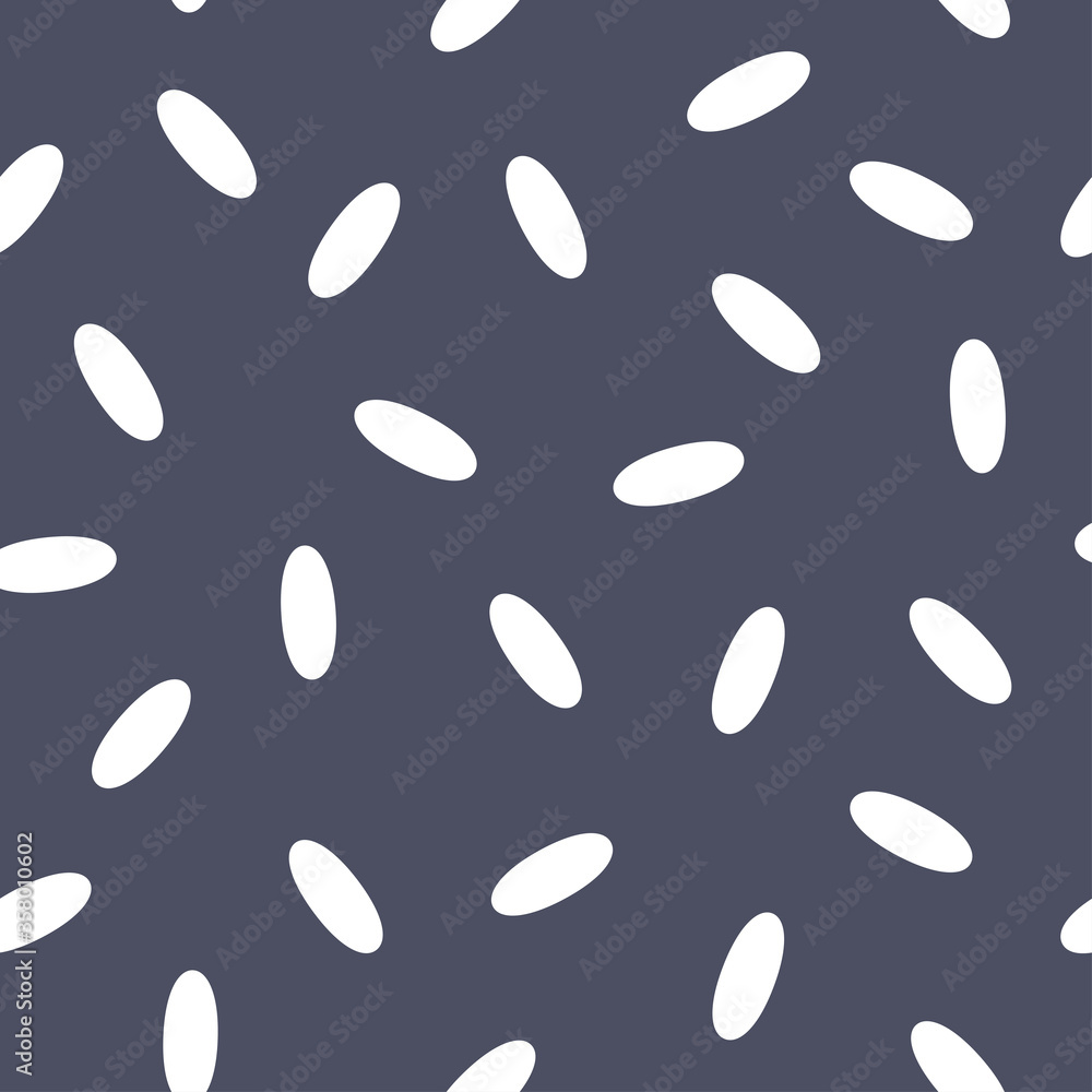 Abstract seamless pattern with spots. Black and white background. Rice pattern. Minimalistic style Abstract seamless pattern with spots. Black and white background. Rice pattern. Minimalistic style